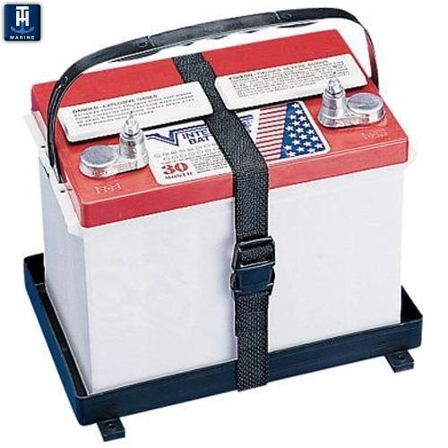Battery Holder Trays with Poly Strap Hold Down
