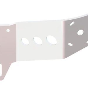 Between Jackplate or Transom and Motor 2 inch Setback 6 inch Rise Starboard Side White