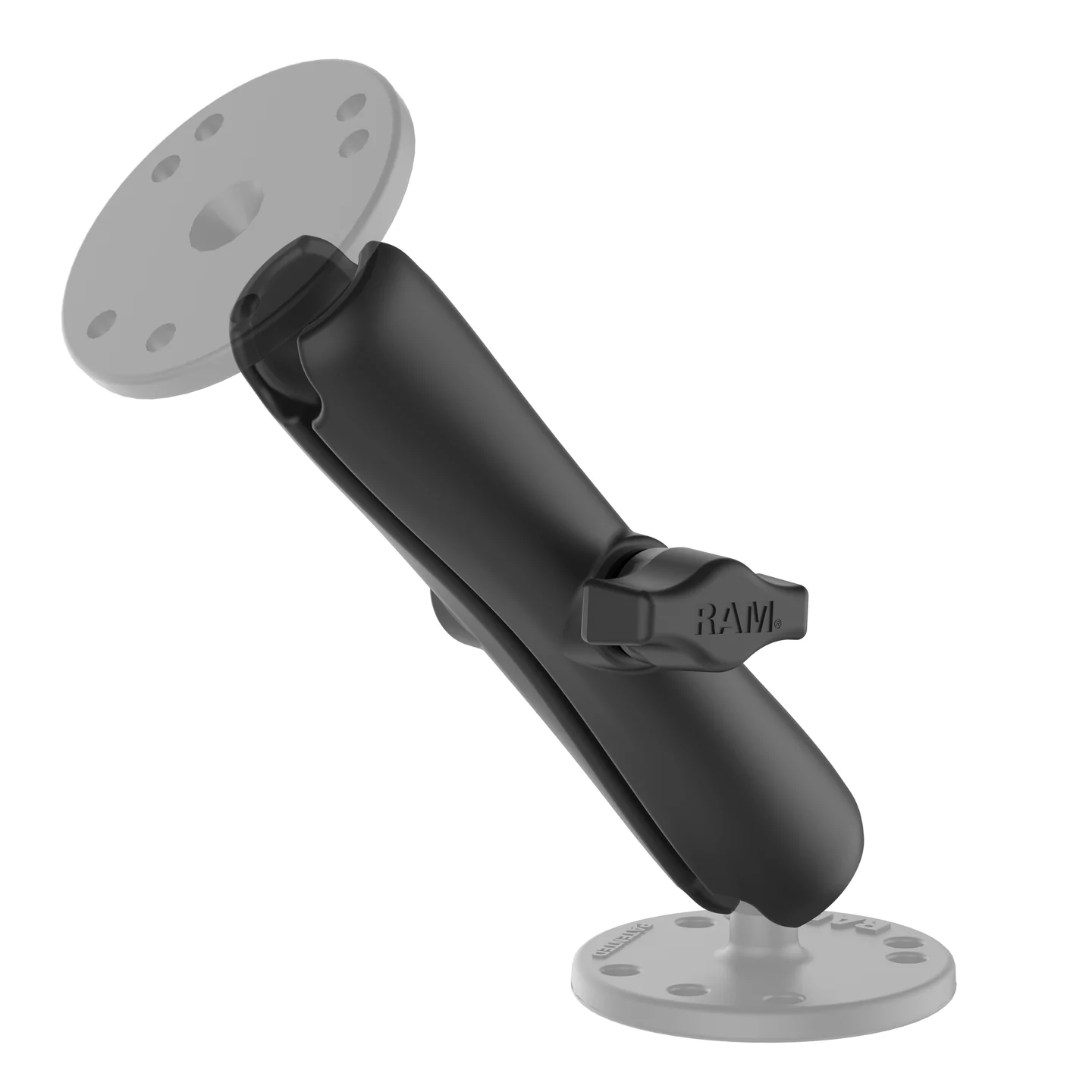 RAM-B-201U-C - RAM Mounts Long Double Socket Arm for 1" Ball - Image 2