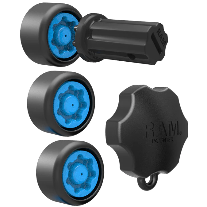 RAP-S-KNOBG-109U - RAM Mounts Pin-Lock Security Kit for Single Swing Arms and Gimbal Brackets - Image 2