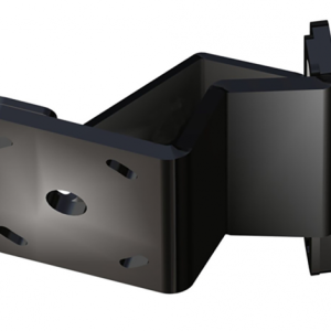 Braced Side Mount to Jackplate 2 inch Setback 6 inch Rise Port Side Black