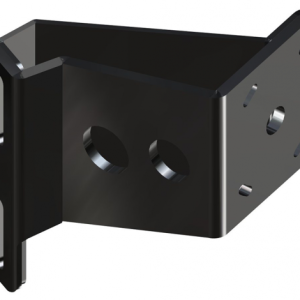 Braced Side Mount to Jackplate 5 inch Setback 4 inch Rise Starboard Side Black