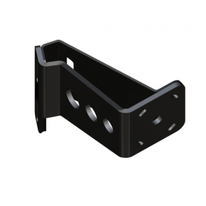 Braced Side Mount to Jackplate 8 inch Setback 6 inch Rise Starboard Side Black