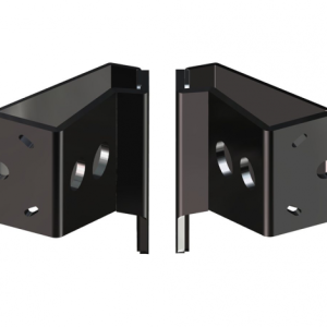 Dual Braced Side Mount to Jackplate 5 inch Setback 4 inch Rise Port/Starboard Side Black