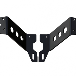 Dual Mounts Between Jackplate or Transom and Motor 8 inch Setback 6 inch Rise Black