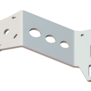 Between Jackplate or Transom and Motor 2 inch Setback 3 inch Rise Port Side White