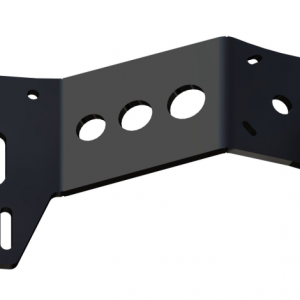 Between Jackplate or Transom and Motor 2 inch Setback 3 inch Rise Starboard Side Black