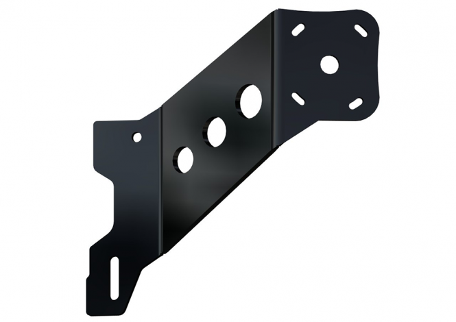 Between Jackplate or Transom and Motor 2 inch Setback 9 inch Rise Starboard Side Black