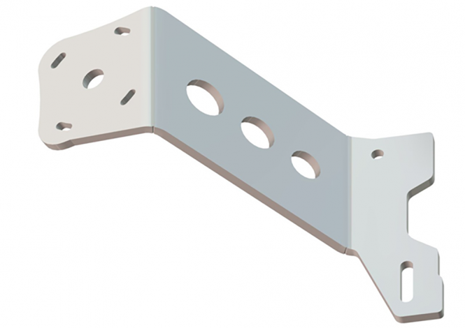 Between Jackplate or Transom and Motor 5 inch Setback 6 inch Rise Port Side White