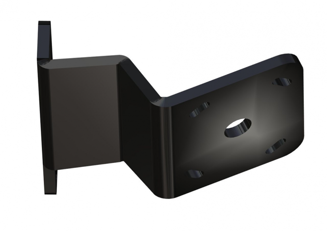 Side Mount to Jackplate 2 inch Setback 6 inch Rise Starboard Side Black