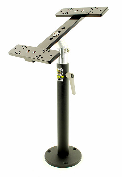 Cornfield Crappie Gear Telescoping Double Monitor Mount