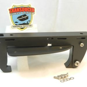 Shield for Lowrance LiveSight Transducer on a Jack Plate