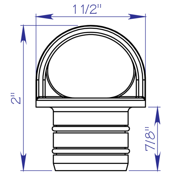 Drain Plug 1-1/8″ Push-In - Image 2