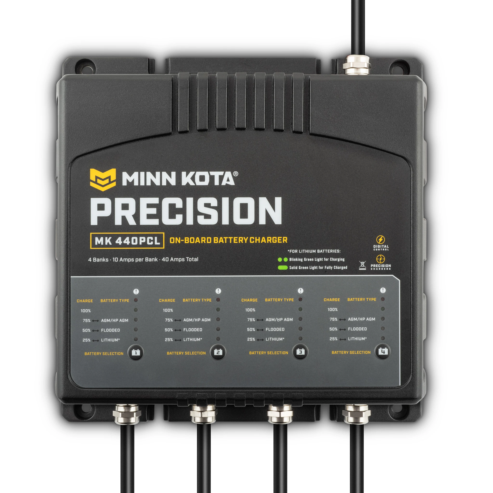 Minn Kota MK-440PCL Precision Charger - 4 Bank x 10 Amp
