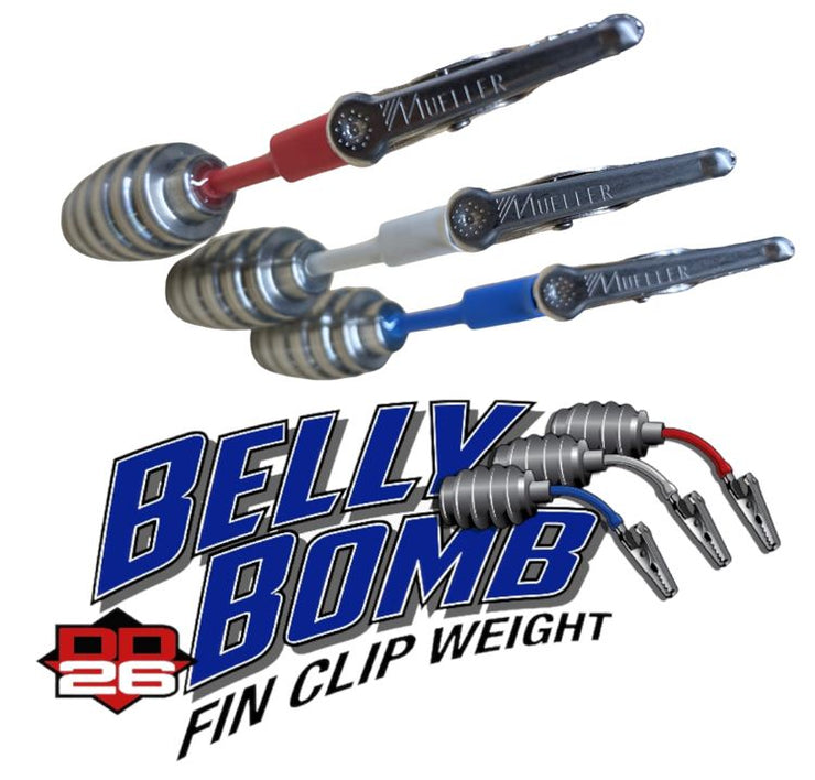 Belly Bomb Fin Clip Weight 1.25 ounce (3 pack)