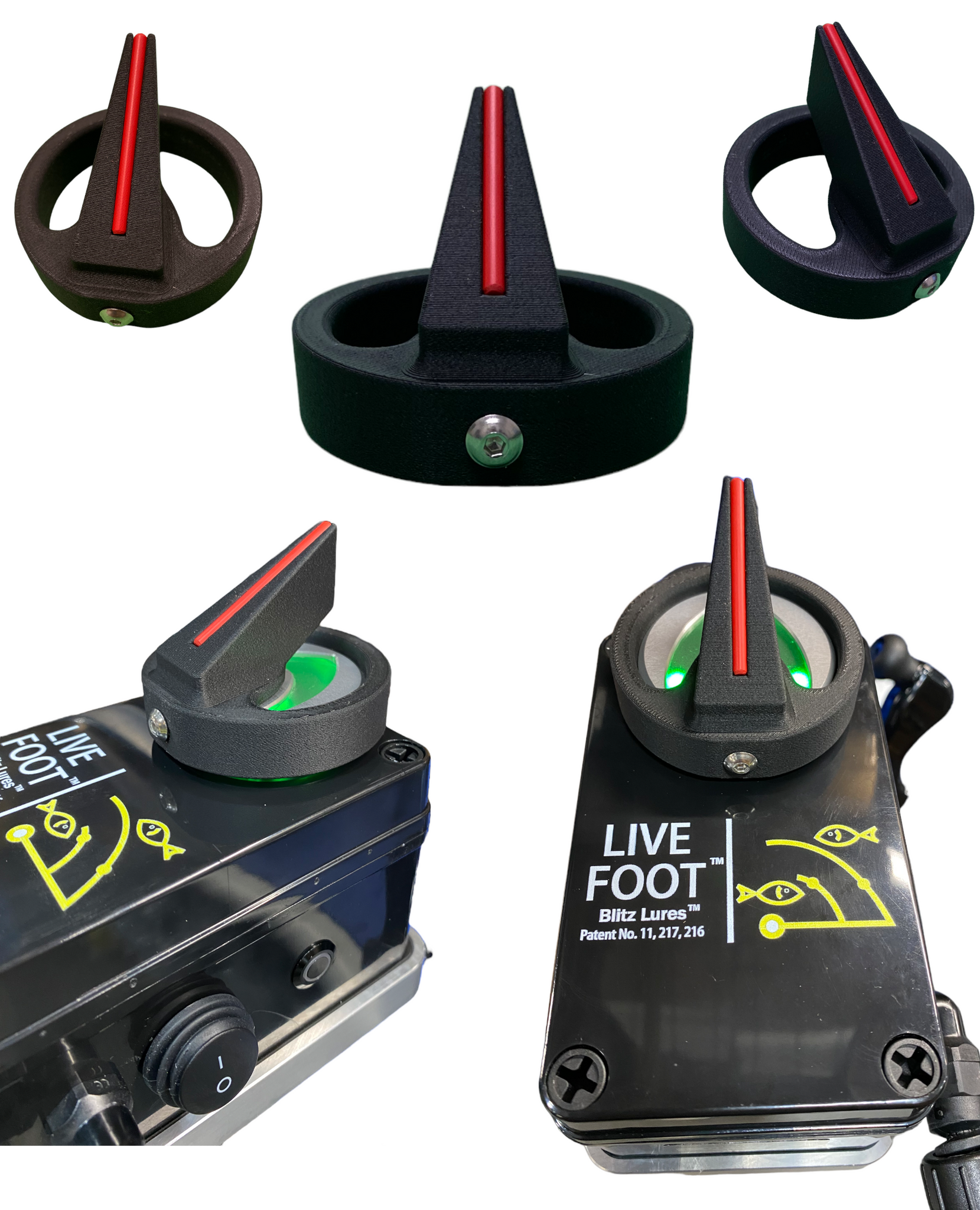 Raised and Angled Live Foot Indicator
