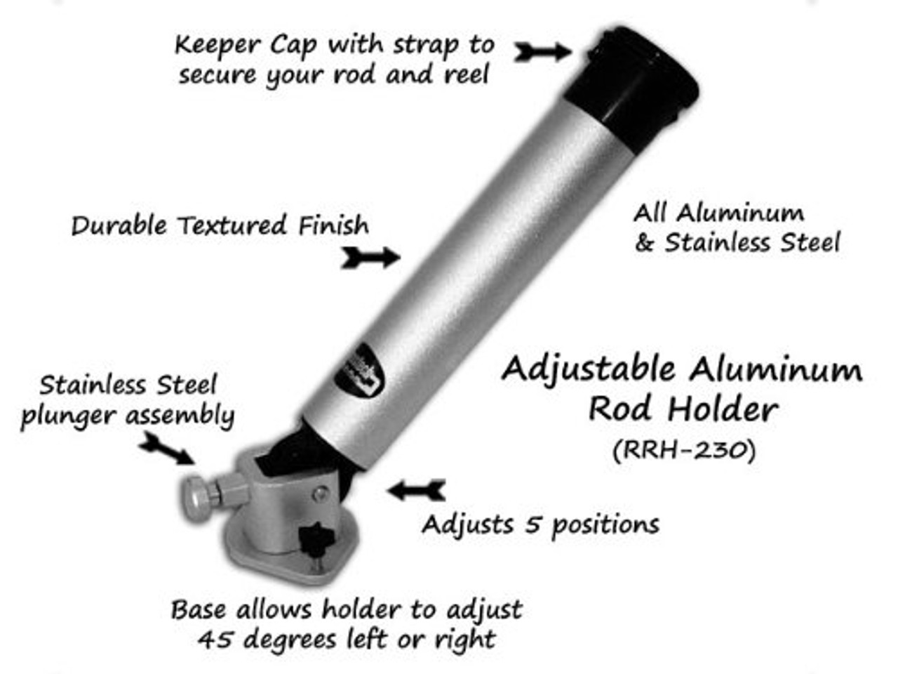 Aluminum Adjustable Rod Holder - Image 2