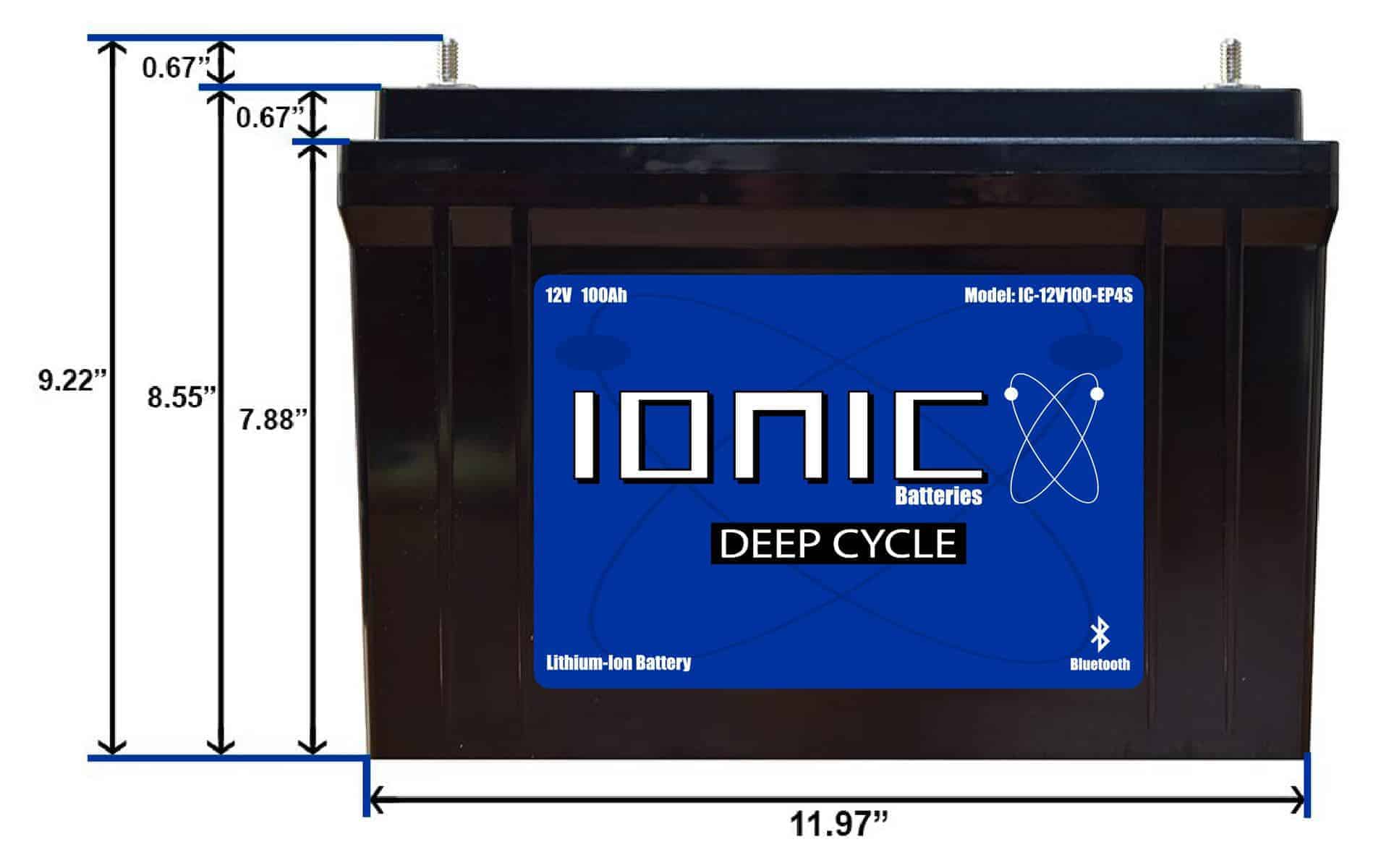 12V 100Ah Deep Cycle Battery With Bluetooth - Image 2