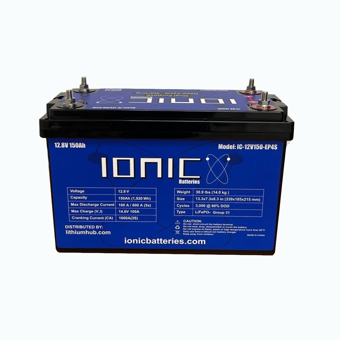 12V 150Ah Dual Purpose Starter Battery 1600 CA With Bluetooth - Image 4